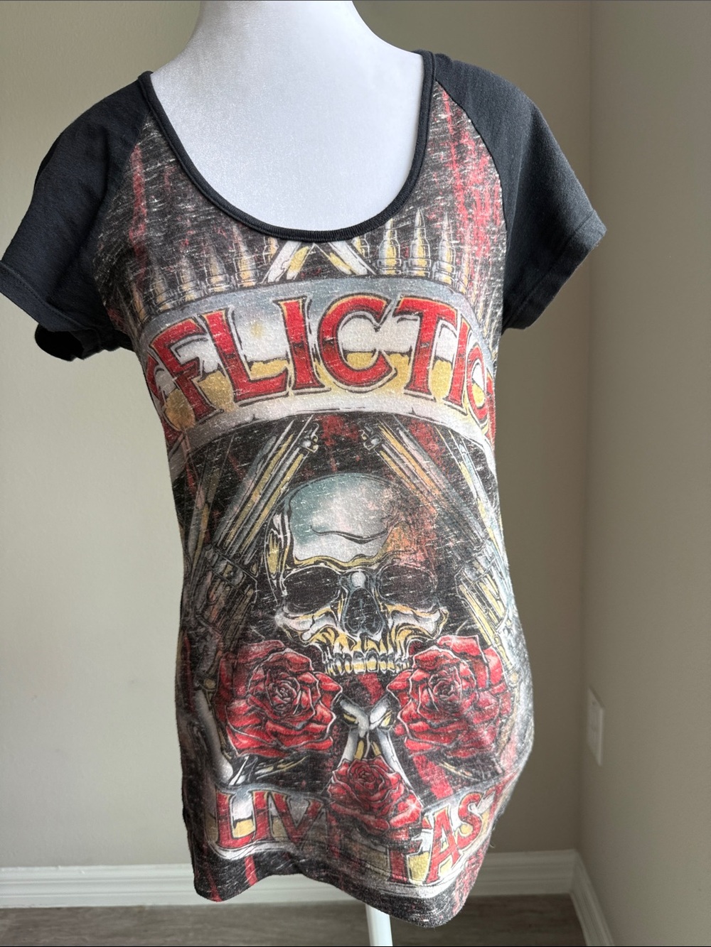 Affliction women’s short  sleeve shirt